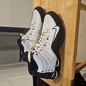 Nike SHOX, size 10, white and black.